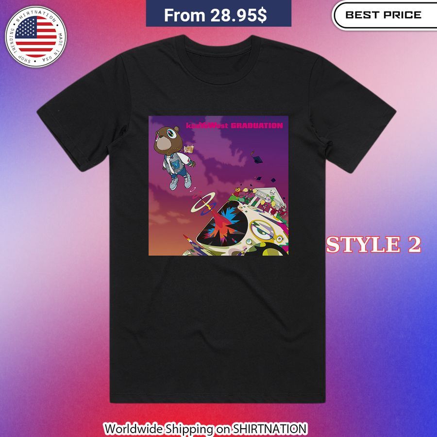 Kanye West Graduation Album Cover Shirt Iconic hip-hop merchandise