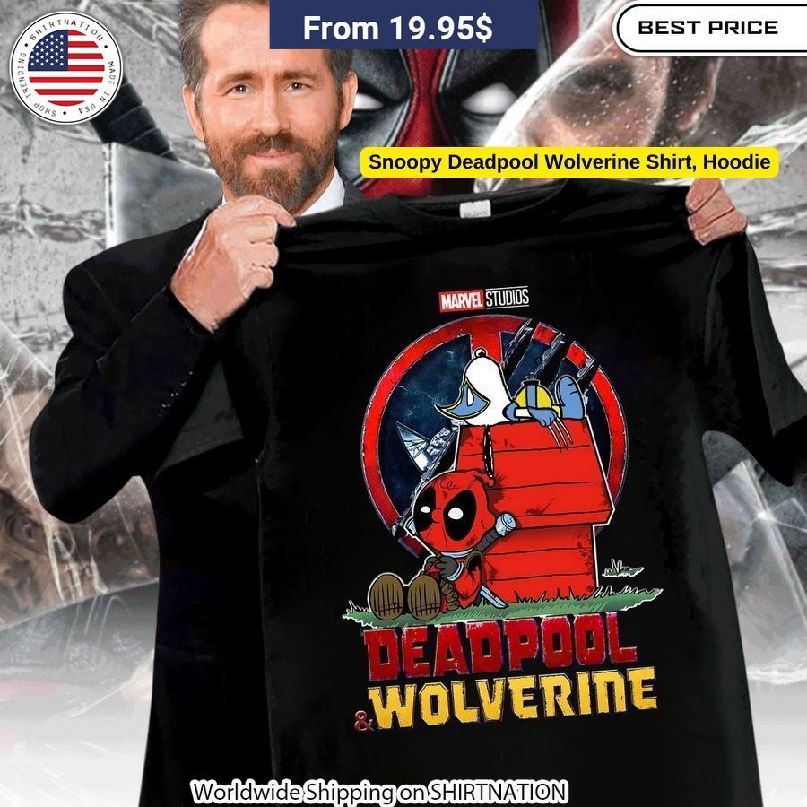 Snoopy Deadpool Wolverine shirt, hoodie Striking graphics