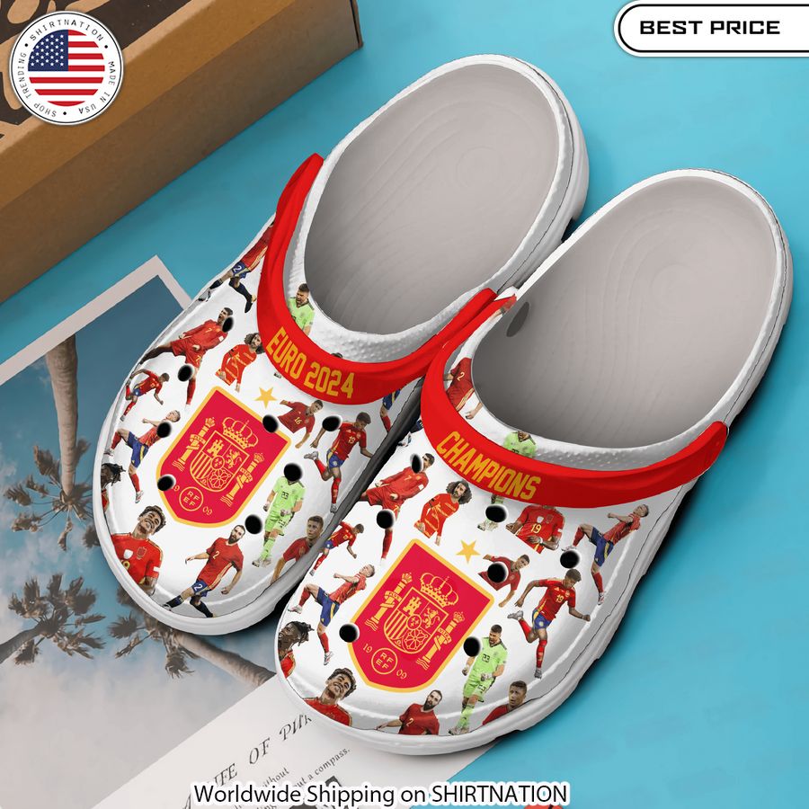 Spain EURO 2024 Champions Crocs Crocband Shoes Spanish Football Triumph