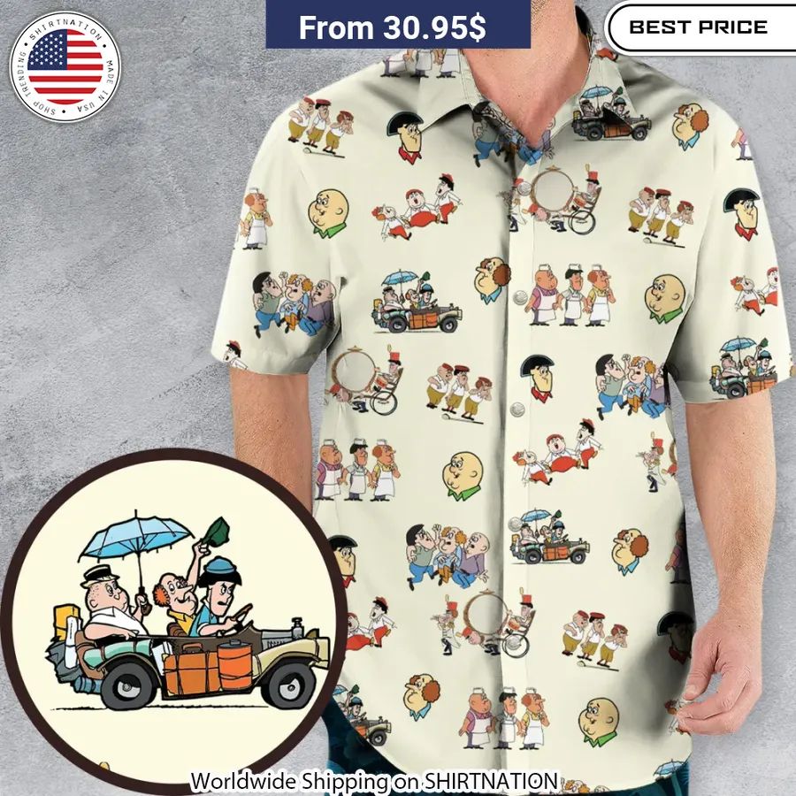 Three Stooges Cartoon 1965 Hawaiian Shirt Wow! This is gracious