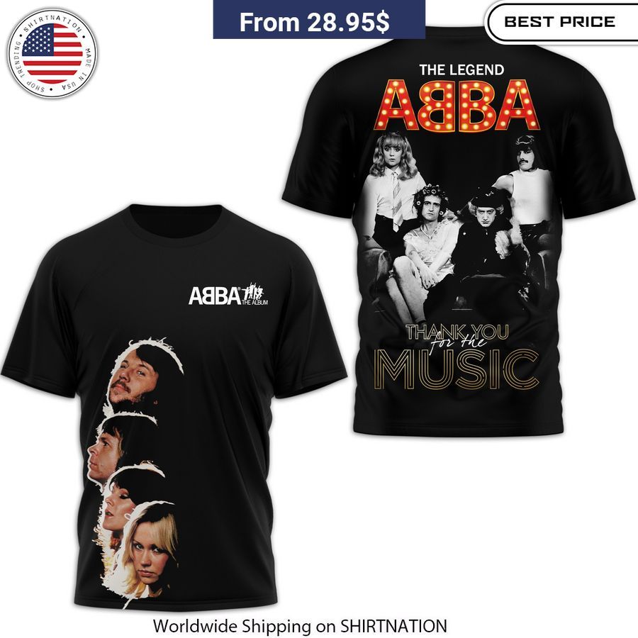 ABBA The Legend Thank You For The Music Shirt, Hoodie Elegant picture.