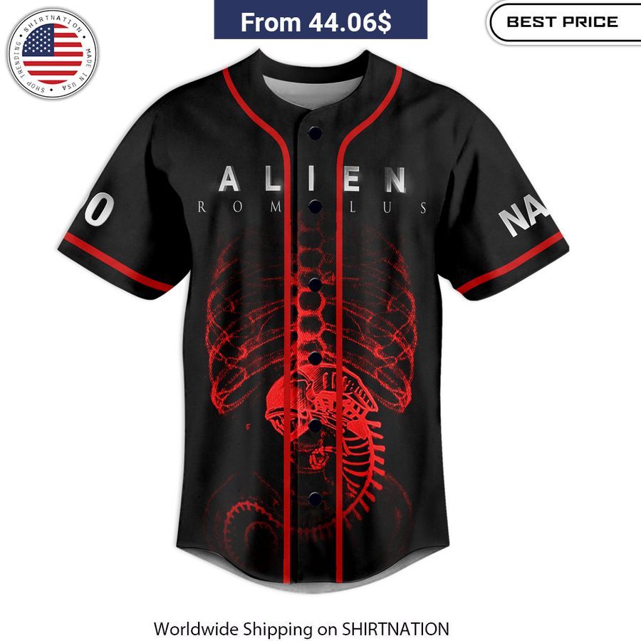 Alien Romulus CUSTOM Baseball Jersey eye-catching graphics