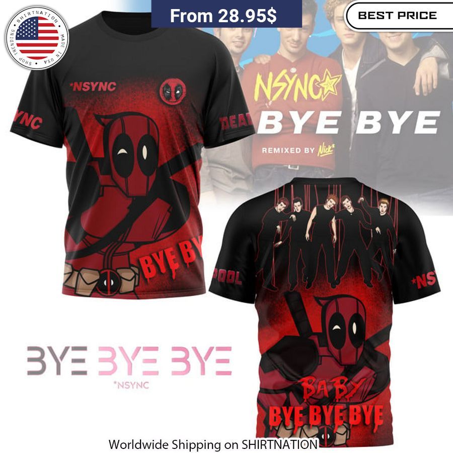 Deadpool NSYNC Baby Bye Bye Bye Shirt Cosplay inspiration