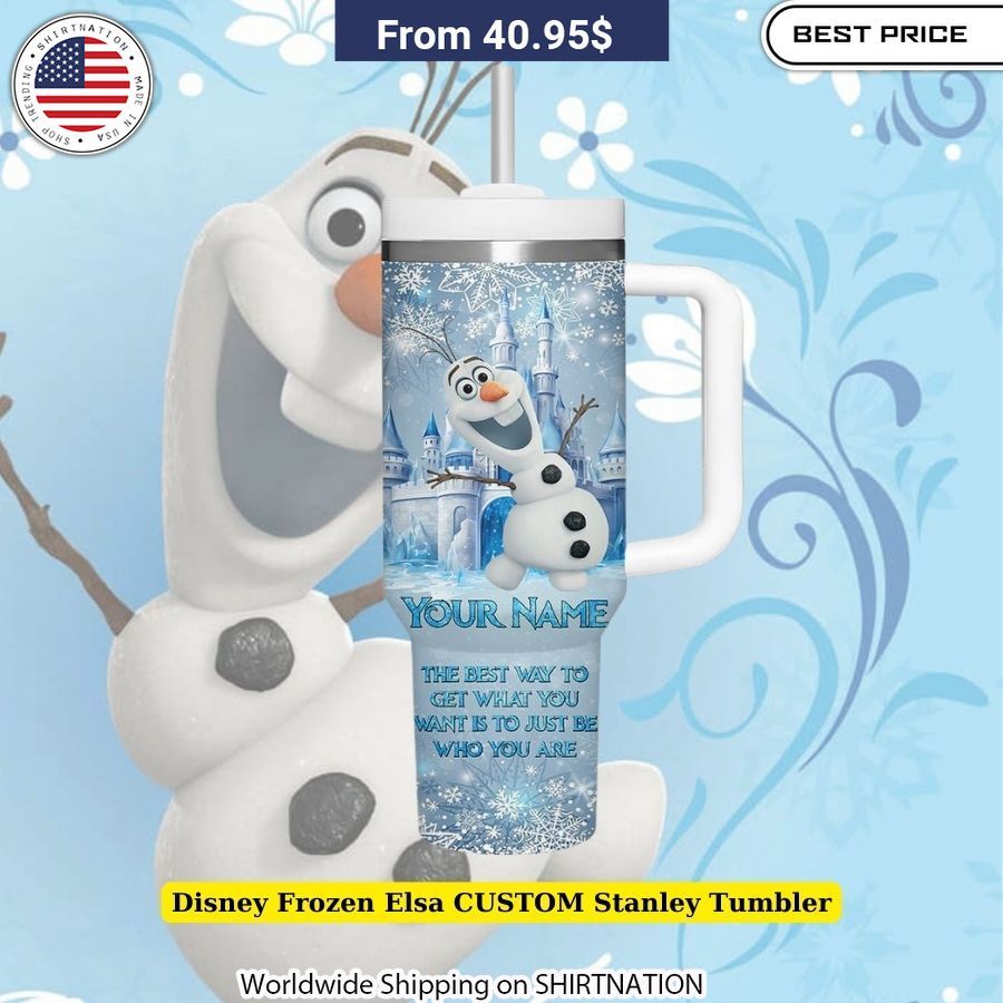 Disney Frozen Elsa CUSTOM Stanley Tumbler Disney Frozen fan gift