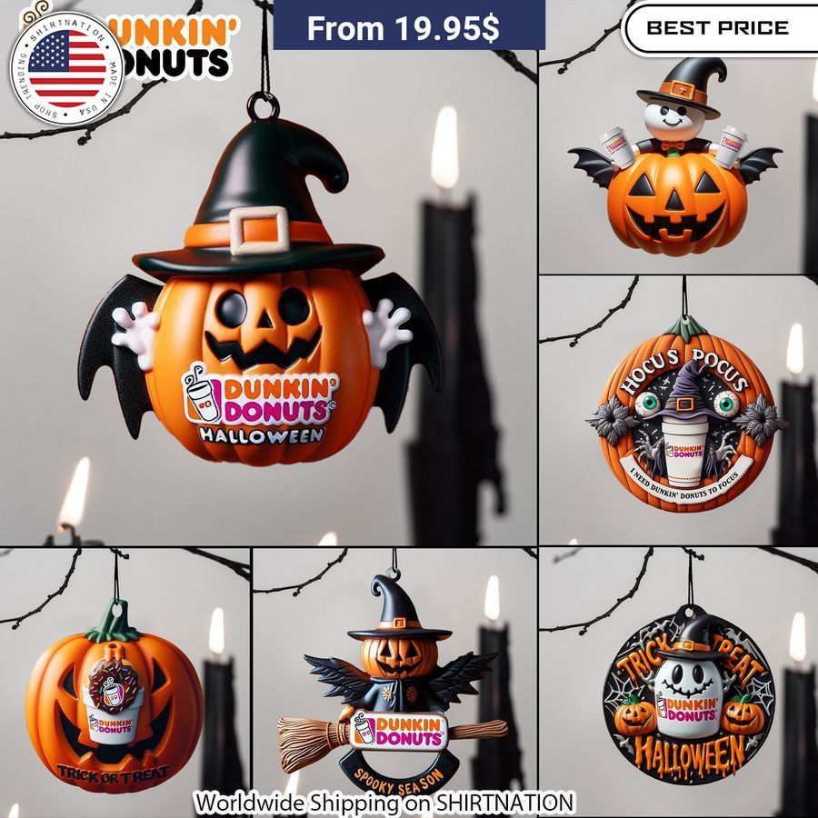 Dunkin Donuts Pumpkin Halloween Ornament Halloween collectibles