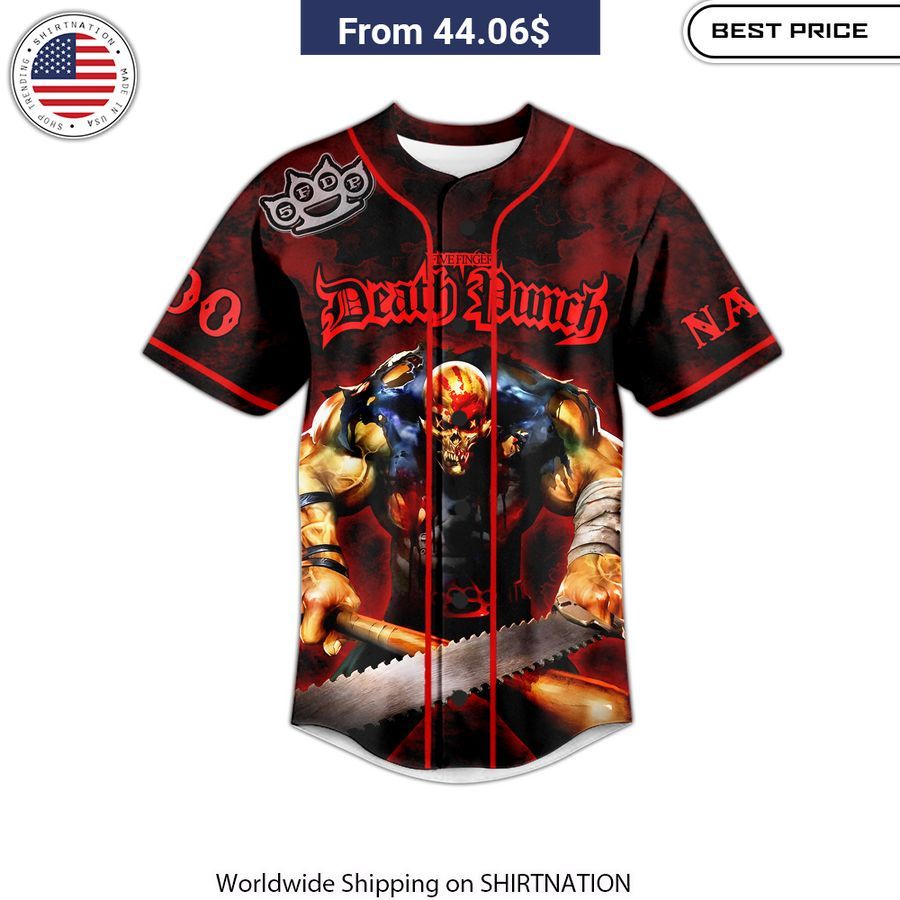 Five Finger Death Punch CUSTOM Baseball Jersey casual fashion