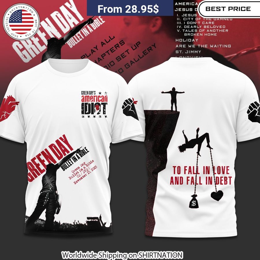 Green Day American Idiot Shirt, Hoodie Bold imagery