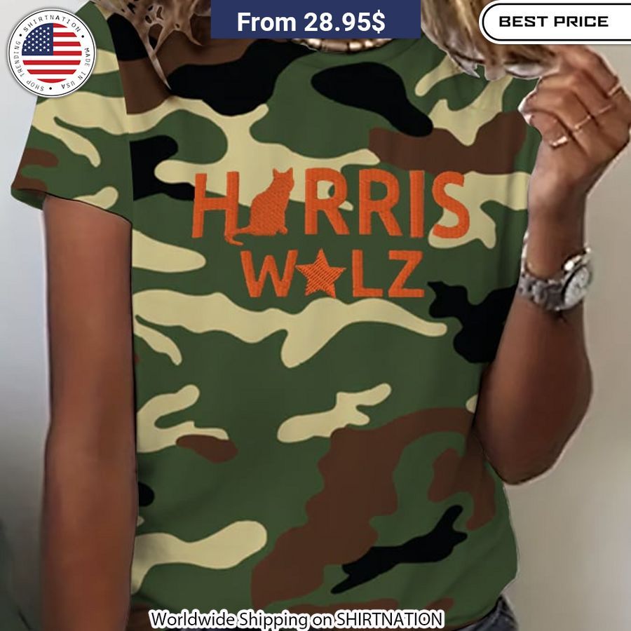 Harris Walz Camo T-Shirt Unisex style