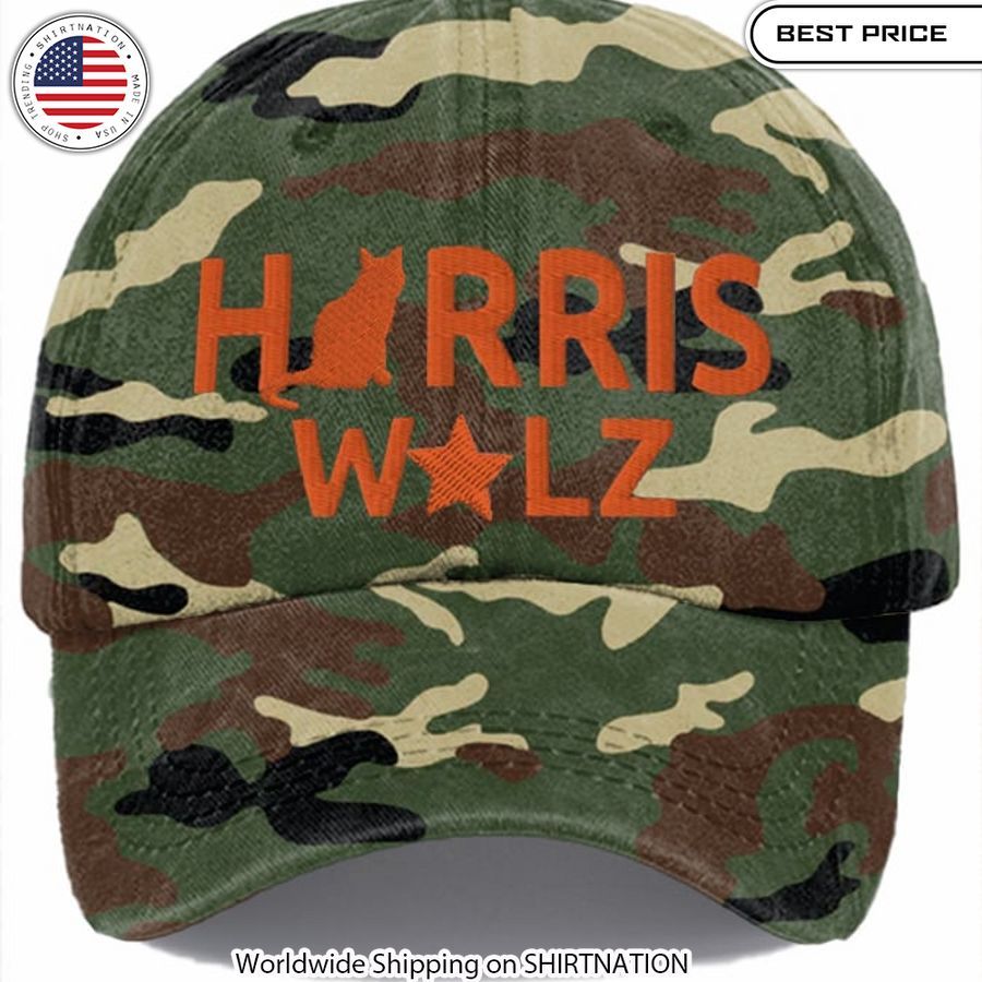 Harris Walz Camo Cap Adjustable fit