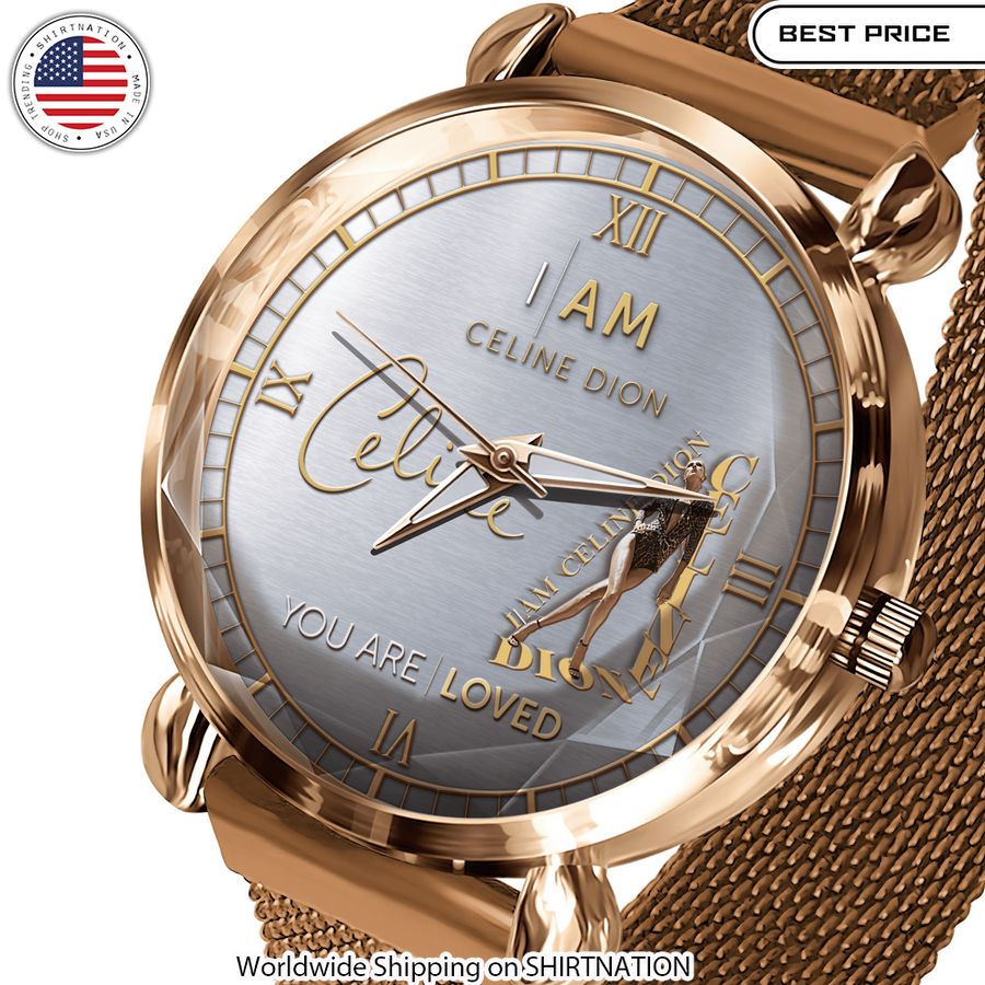 I Am Celine Dion Stainless Steel Watch You look elegant man