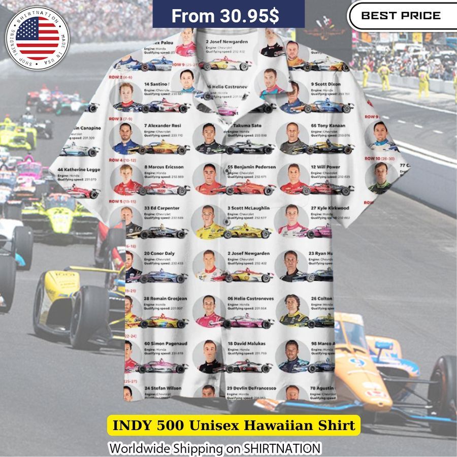 INDY 500 Unisex Hawaiian Shirt Unisex fashion