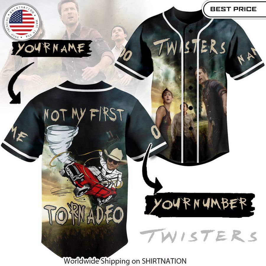 Not My First Tornadeo Twisters CUSTOM Baseball Jersey Team spirit