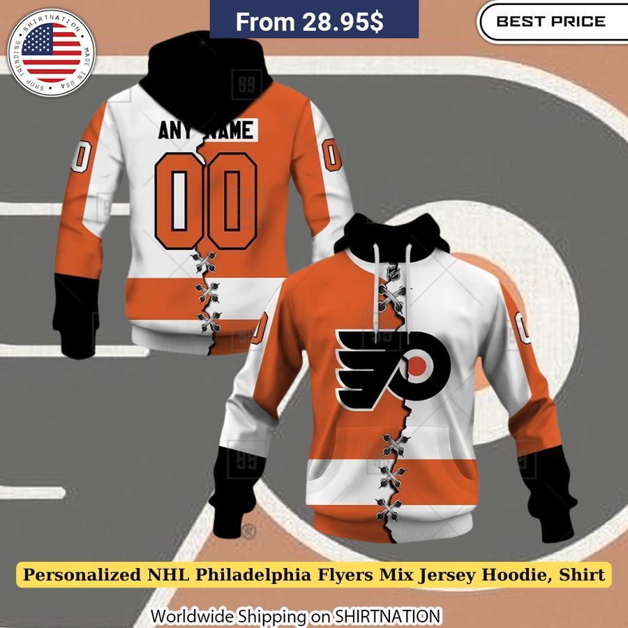 Personalized NHL Philadelphia Flyers Mix Jersey Hoodie, Shirt Unique Flyers fan gear