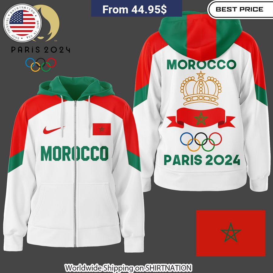 Team Morocco Olympic 2024 Hoodie Exclusive hoodie