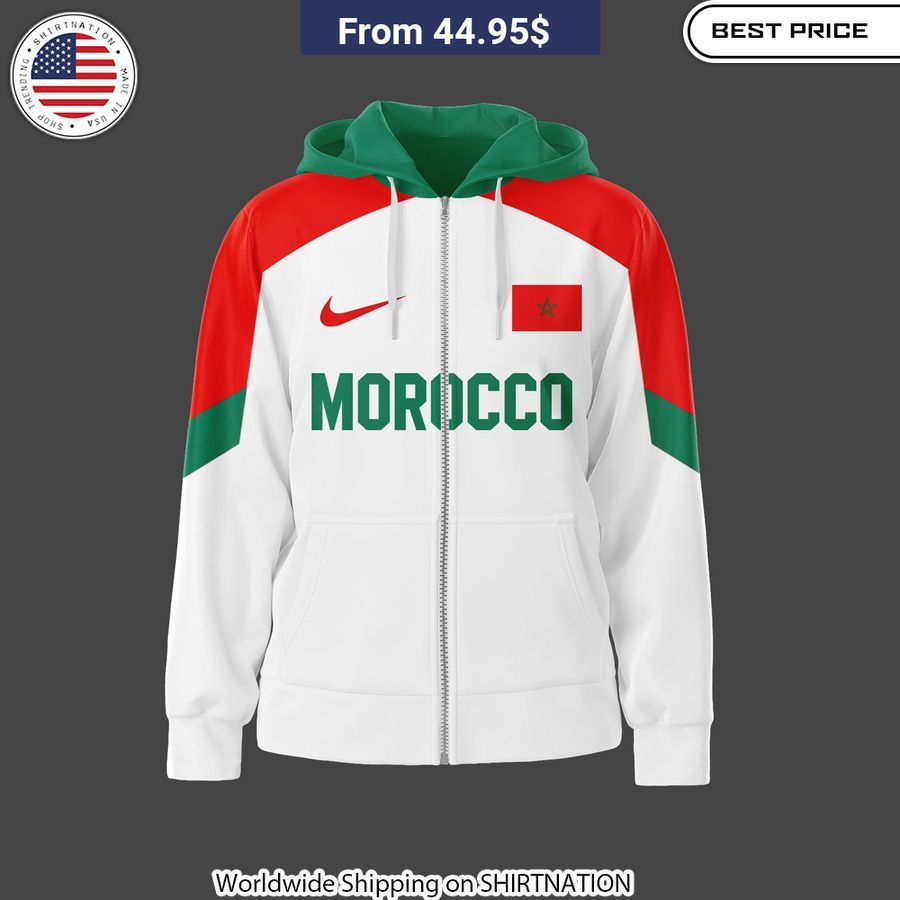 Team Morocco Olympic 2024 Hoodie Premium materials