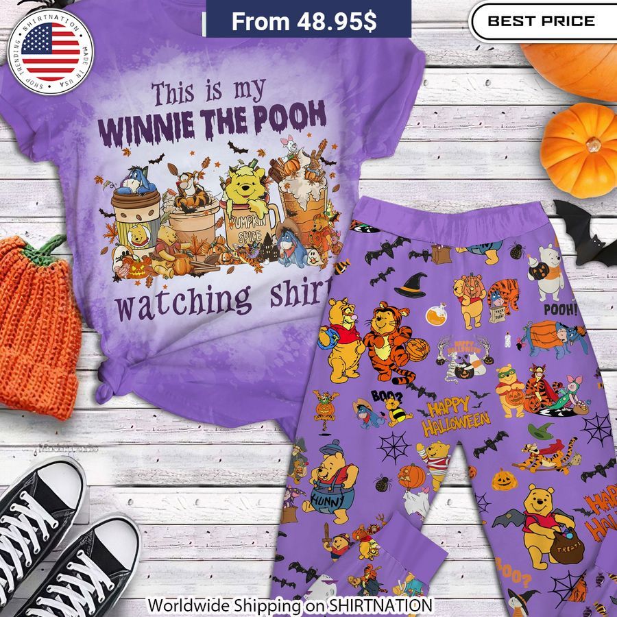 This Is My Winnie The Pooh Watching Shirt Pajamas Set cute pajamas