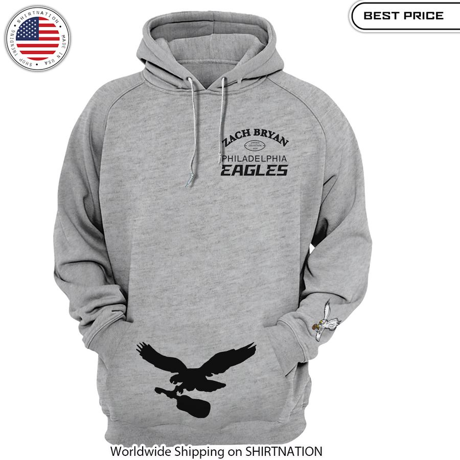 Zach Bryan Philadelphia Eagles Hoodie Nice place and nice picture