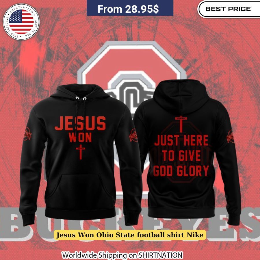 Jesus Won Ohio State Football Shirt by Nike Casual sportswear