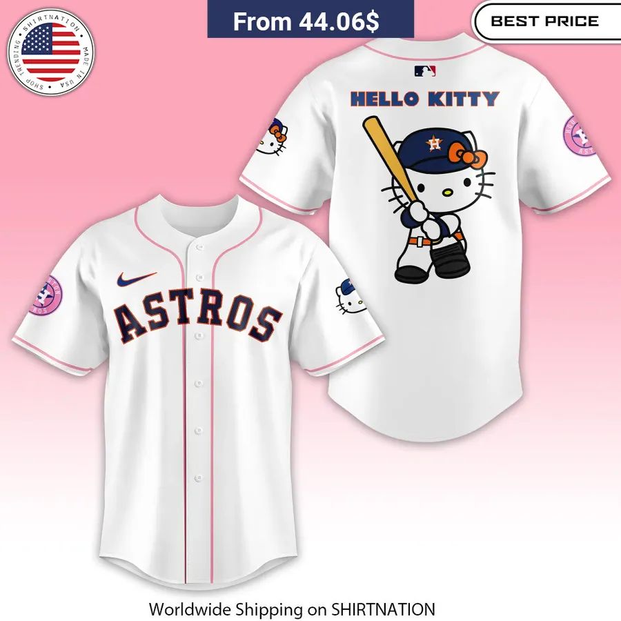 NEW Houston Astros Hello Kitty Night Jersey You look lazy