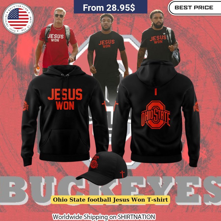 Ohio State Football Jesus Won T-Shirt Unisex fit