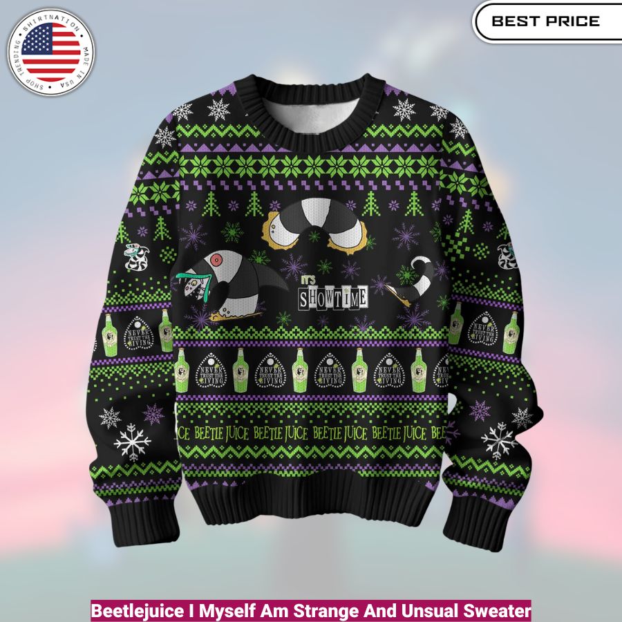 Beetlejuice I Myself Am Strange And Unsual Sweater - cozy, fashionable, versatile