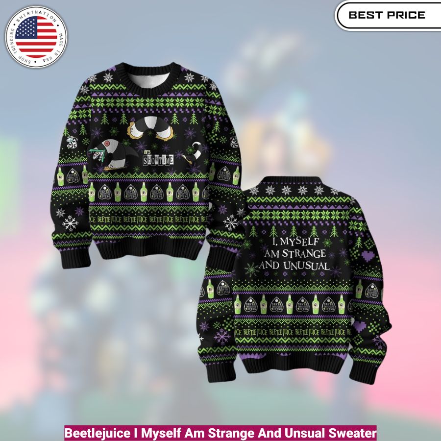 Beetlejuice I Myself Am Strange And Unsual Sweater- cozy, fashionable, versatile