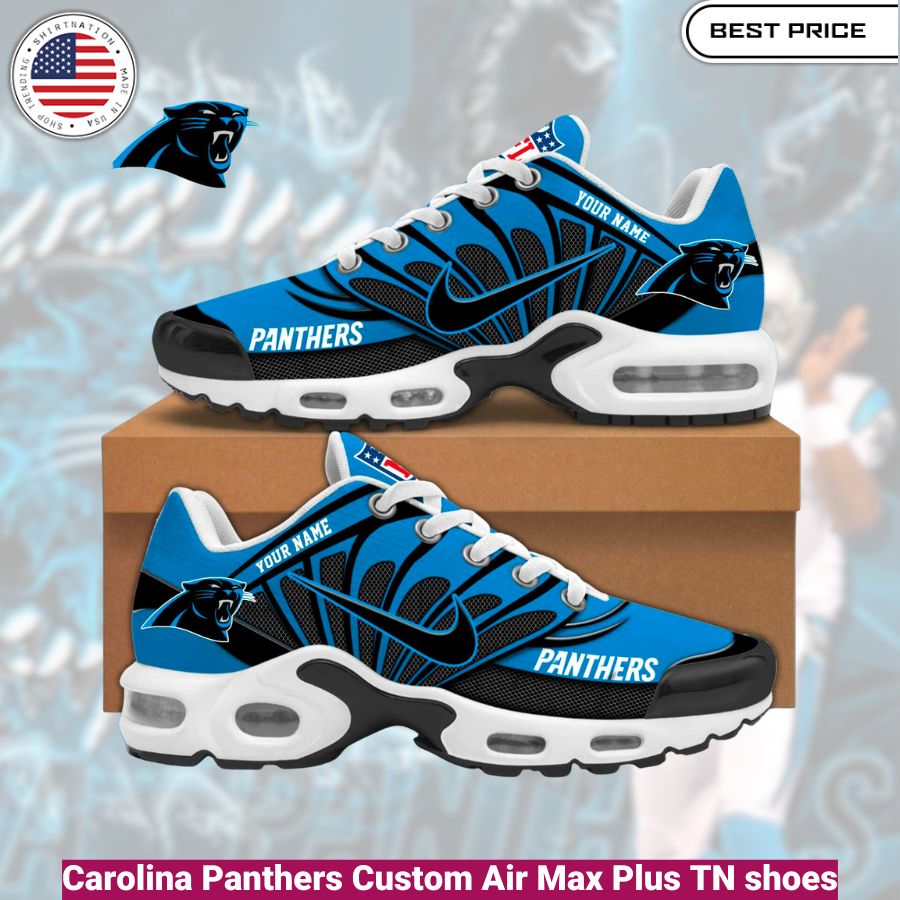 Carolina Panthers Custom Air Max Plus TN shoes, fashionable, iconic