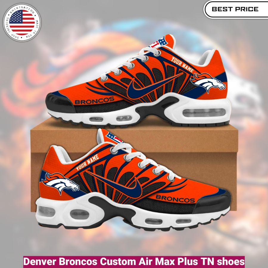 Denver Broncos Custom Air Max Plus TN shoes, fashionable, iconic