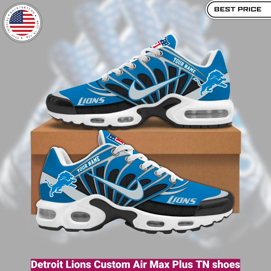 Detroit Lions Custom Air Max Plus TN shoes, fashionable, iconic