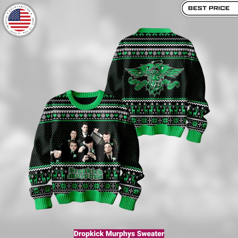 Dropkick Murphys Sweater- cozy, fashionable, versatile