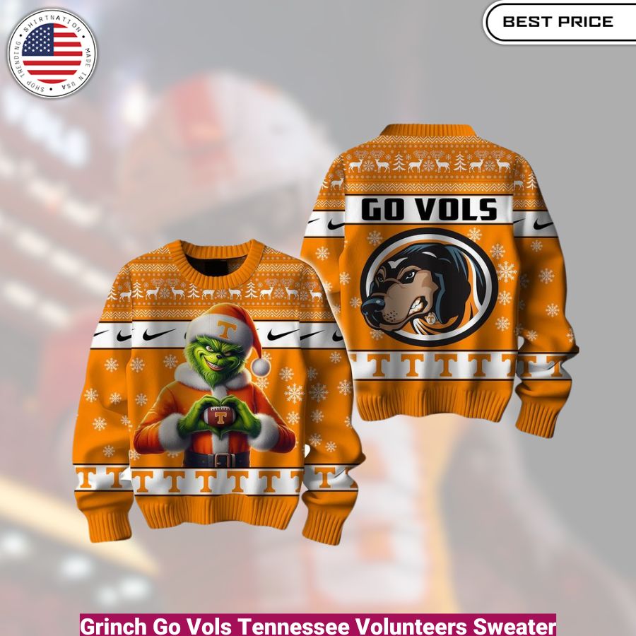 Grinch Go Vols Tennessee Volunteers Sweater - cozy, fashionable, versatile