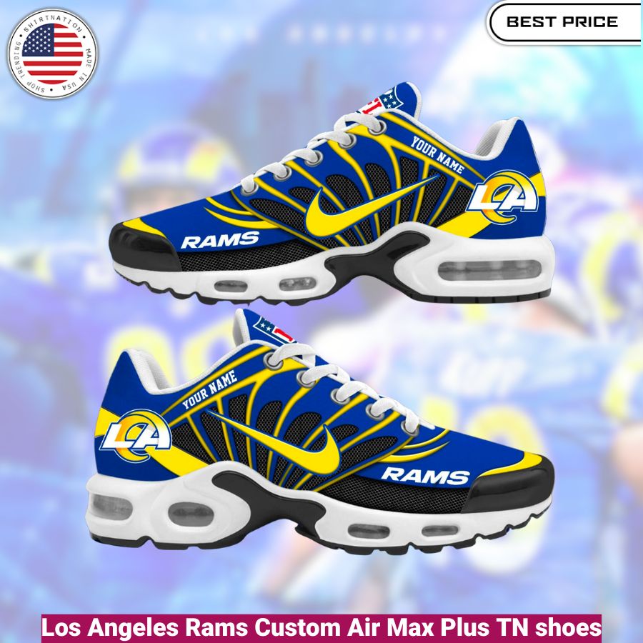 Los Angeles Rams Custom Air Max Plus TN shoes, fashionable, iconic