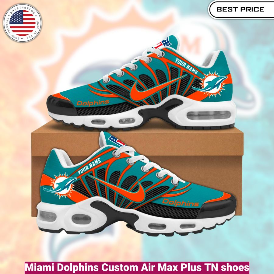 Miami Dolphins Custom Air Max Plus TN shoes, fashionable, iconic