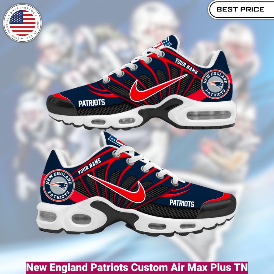 New England Patriots Custom Air Max Plus TN shoes, fashionable, iconic