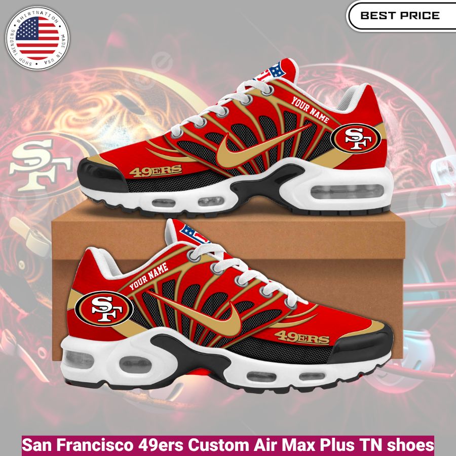 San Francisco 49ers Custom Air Max Plus TN shoes, fashionable, iconic