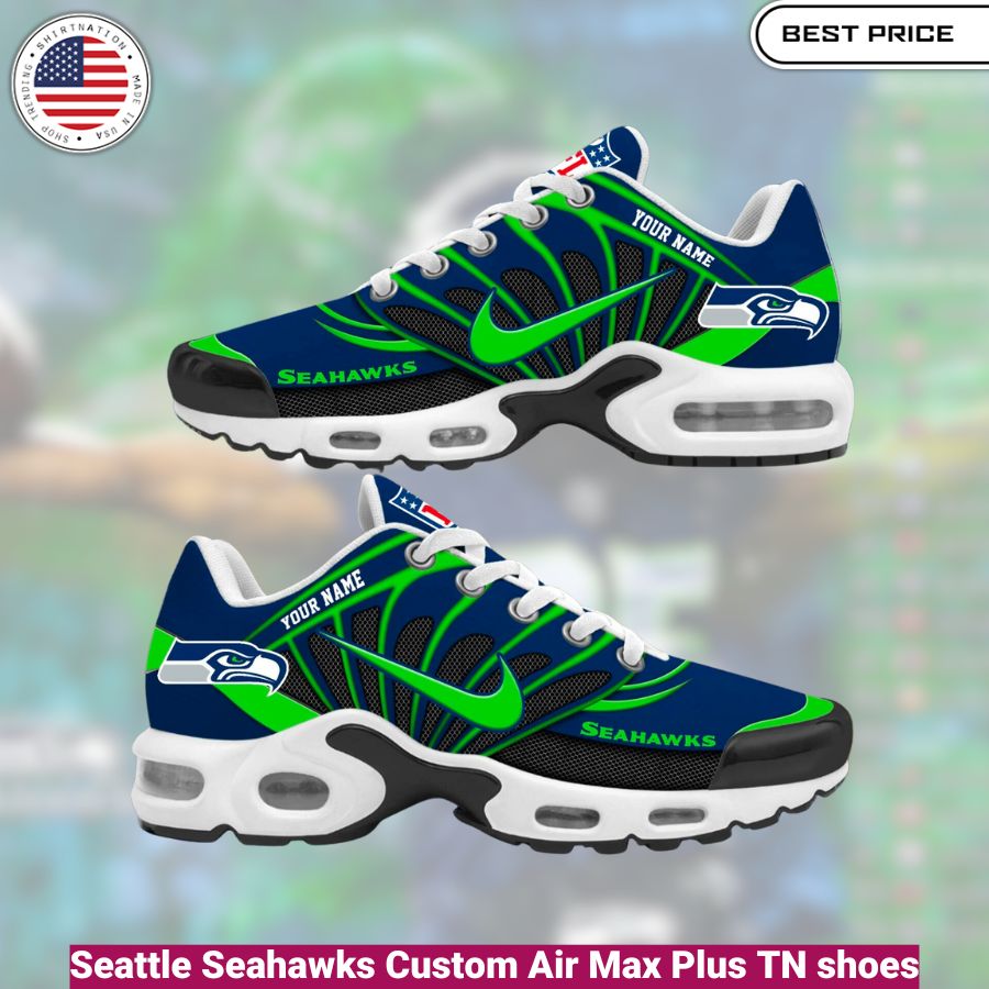 Seattle Seahawks Custom Air Max Plus TN shoes, fashionable, iconic