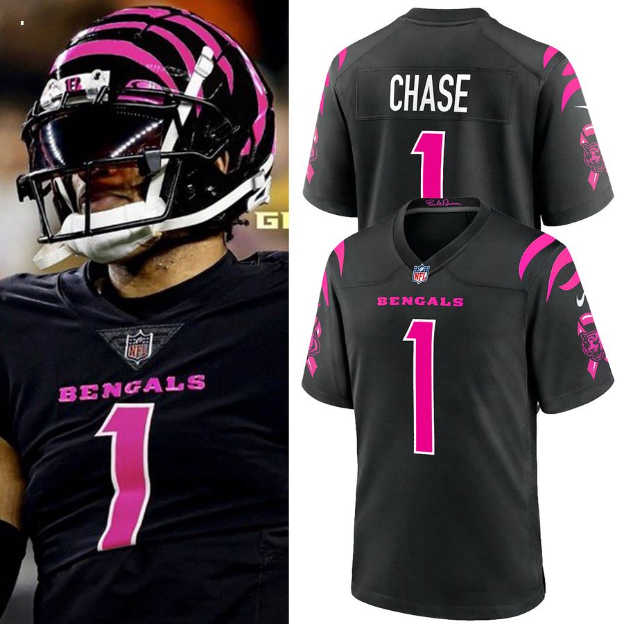 Cincinnati Bengals Breast Cancer Jersey Shirt, cool, eye-catching shirt