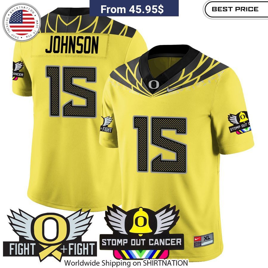 Oregon Ducks Stomp Out Cancer Football Jersey Out of the world